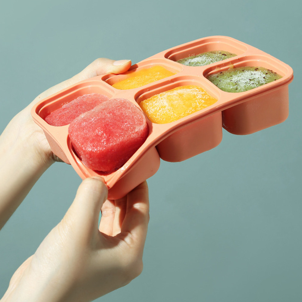 Baby Food Freezer Tray - 6 صناديق تخزين طعام الأطفال من
