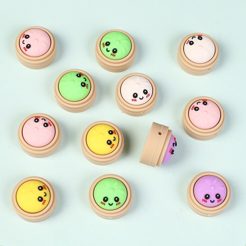 Baby Food Home - 20 قطعة خرز سيليكون ثلاثي الأبعاد