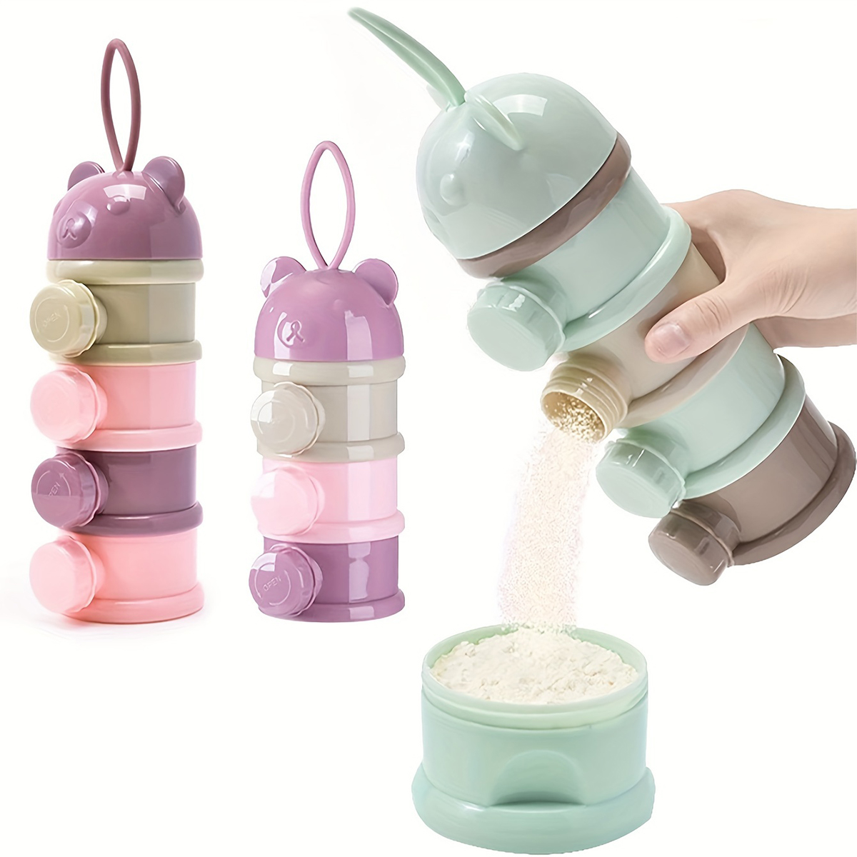 Baby Food Dispenser - حاوية مسحوق حليب الأطفال ذات سعة