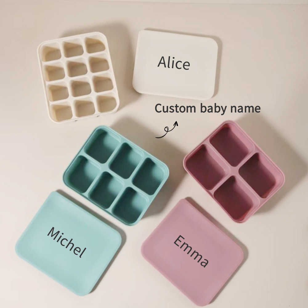 Baby Food Freezer Tray - صينية تجميد أغذية الأطفال المخصصة مع
