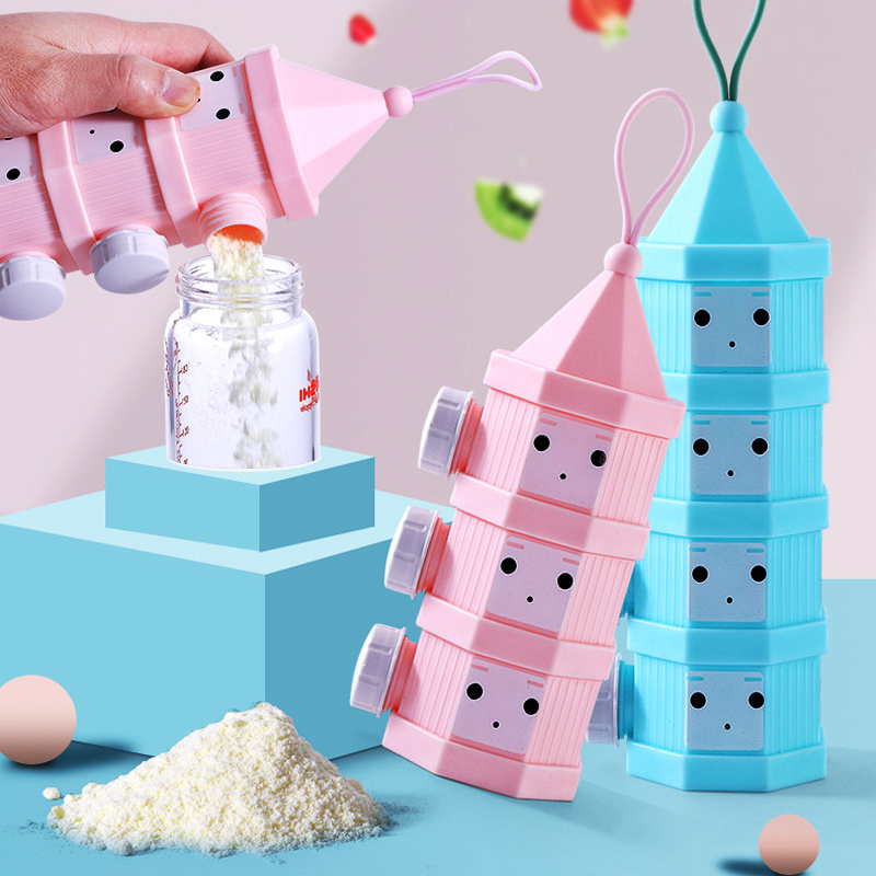 Baby Food Dispenser - 3/4 طبقات الطفل الغذاء الحاويات المحمولة