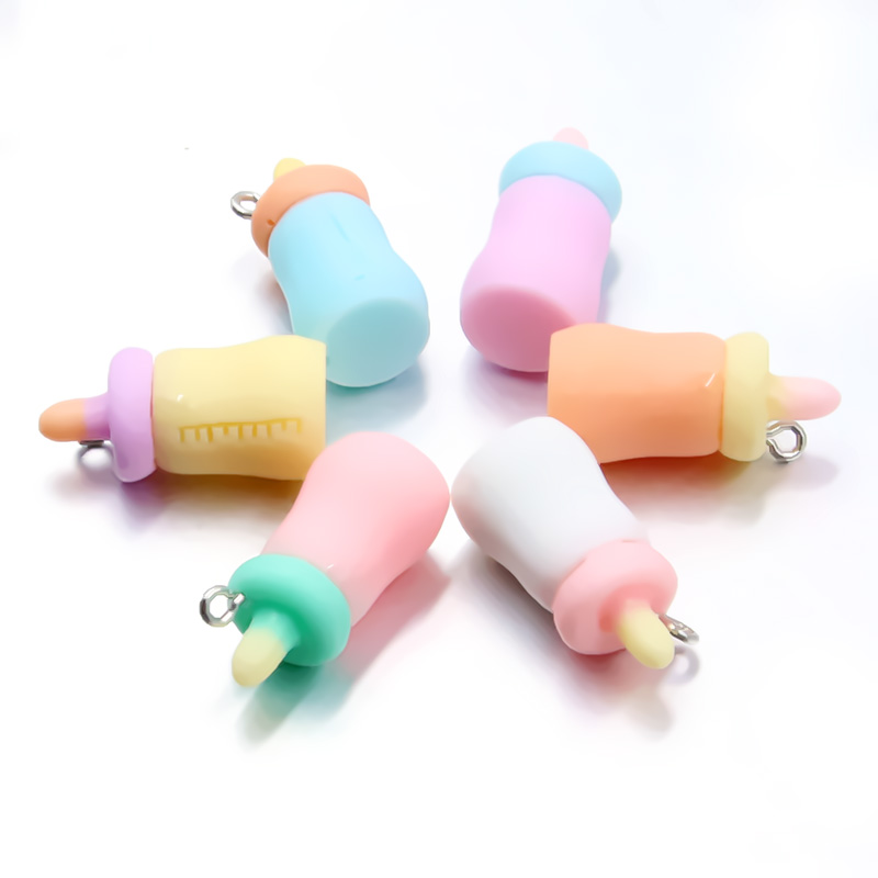 Baby Food Ingredients - 10 قطعة 12X26MM 6 اللون Charms