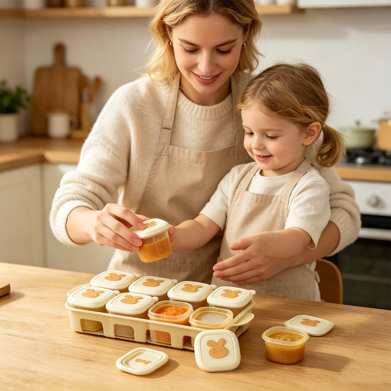 صينية تجميد الطعام على شكل مكع - مراجعة Baby Food Home وسعره