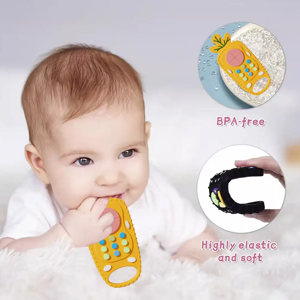 طفل سيليكون عضاضة اللعب التحكم - مراجعة Baby Food Teether وسعره