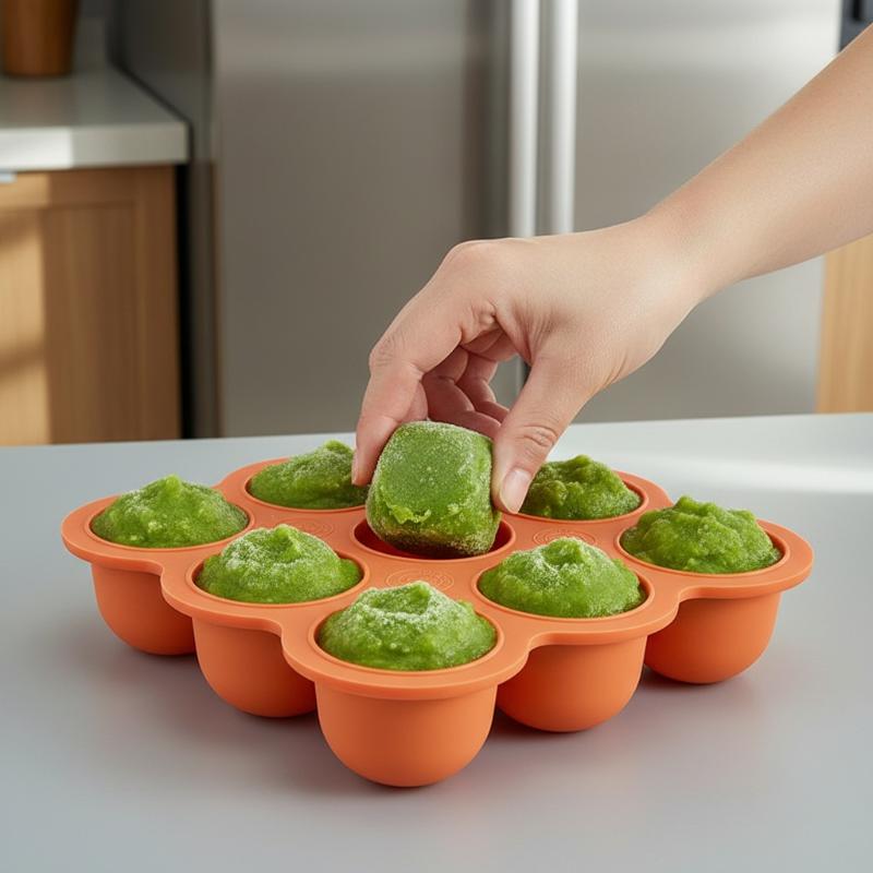 حاوية طعام الأطفال من السيليكو - مراجعة Baby Food Freezer Tray وسعره
