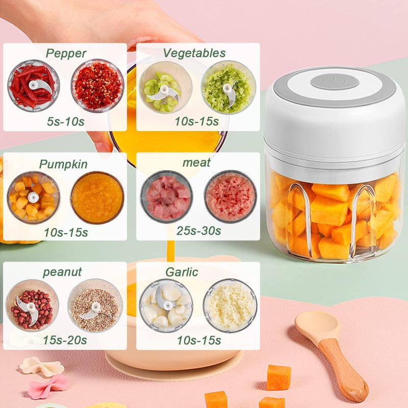 مطحنة ثوم كهربائية 250 مل، مفر - مراجعة Baby Food Ingredients وسعره