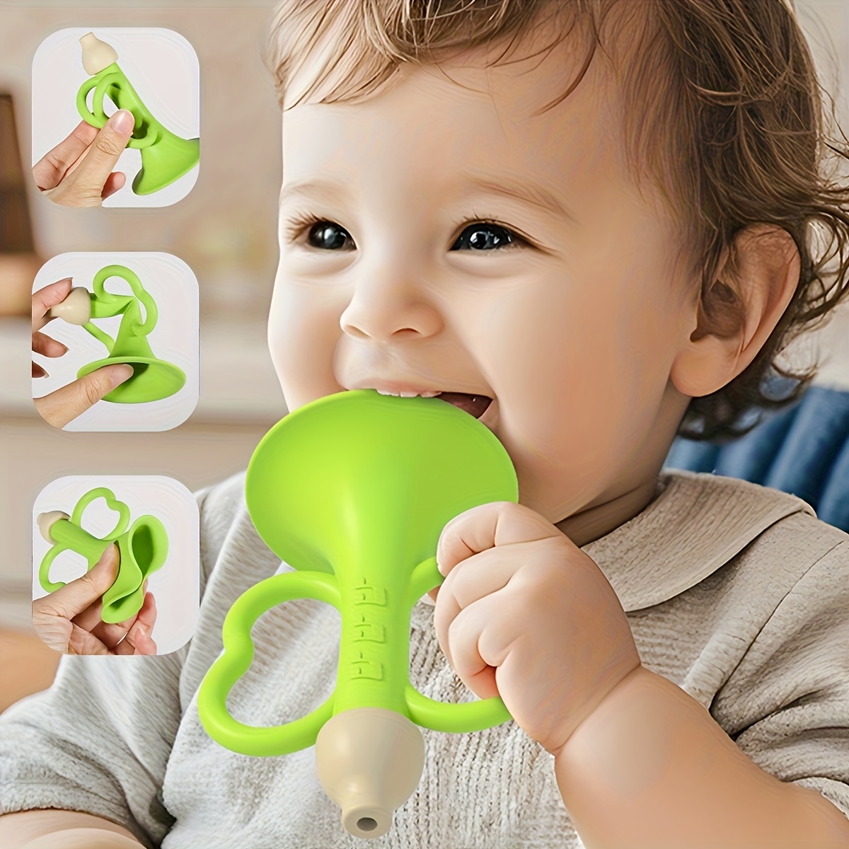 قرن التسنين للأطفال، لعبة حسية - مراجعة Baby Food Teether وسعره