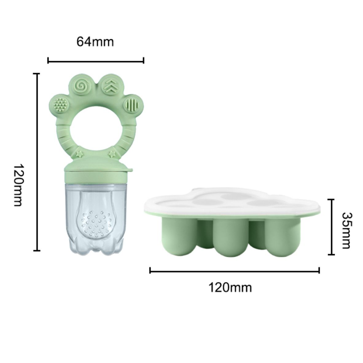 مغذي طعام الأطفال بالفواكه وصي - مراجعة Baby Food Freezer Tray وسعره
